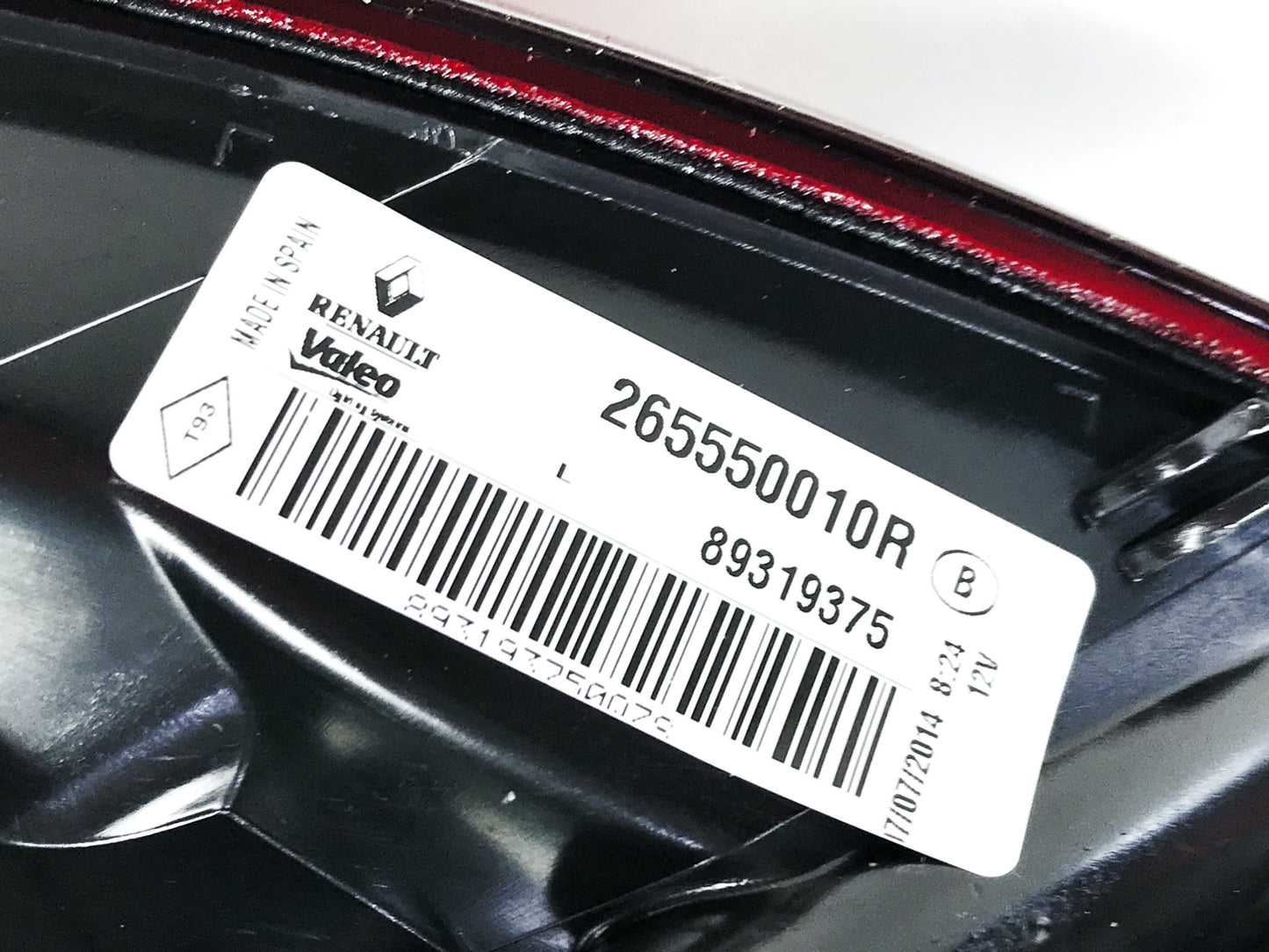 Pièce d'origine Feu arrière gauche pour Renault Megane III Estate 265550010R