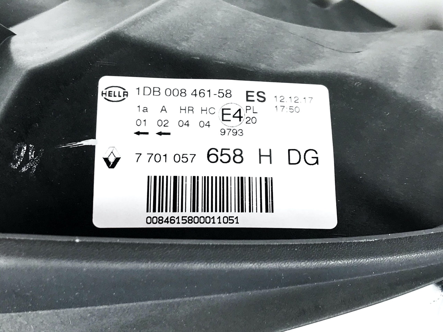 Pièce d'origine Phare graphite noir droit pour Renault Clio II phase 2 7701057658