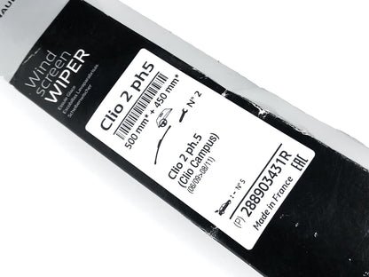 Pièce d'origine Kit balais d'essuie-glace 500 mm et 450 mm pour Renault Clio II 288903431R