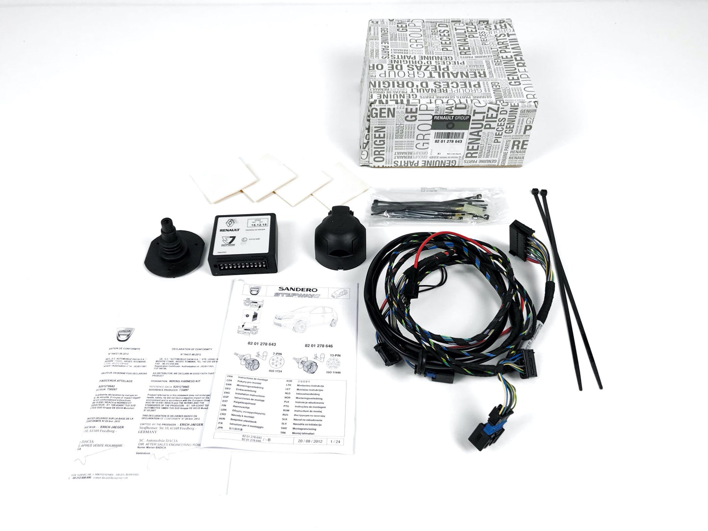 Pièce d'origine Faisceau d'attelage pour Dacia Sandero II 8201278643