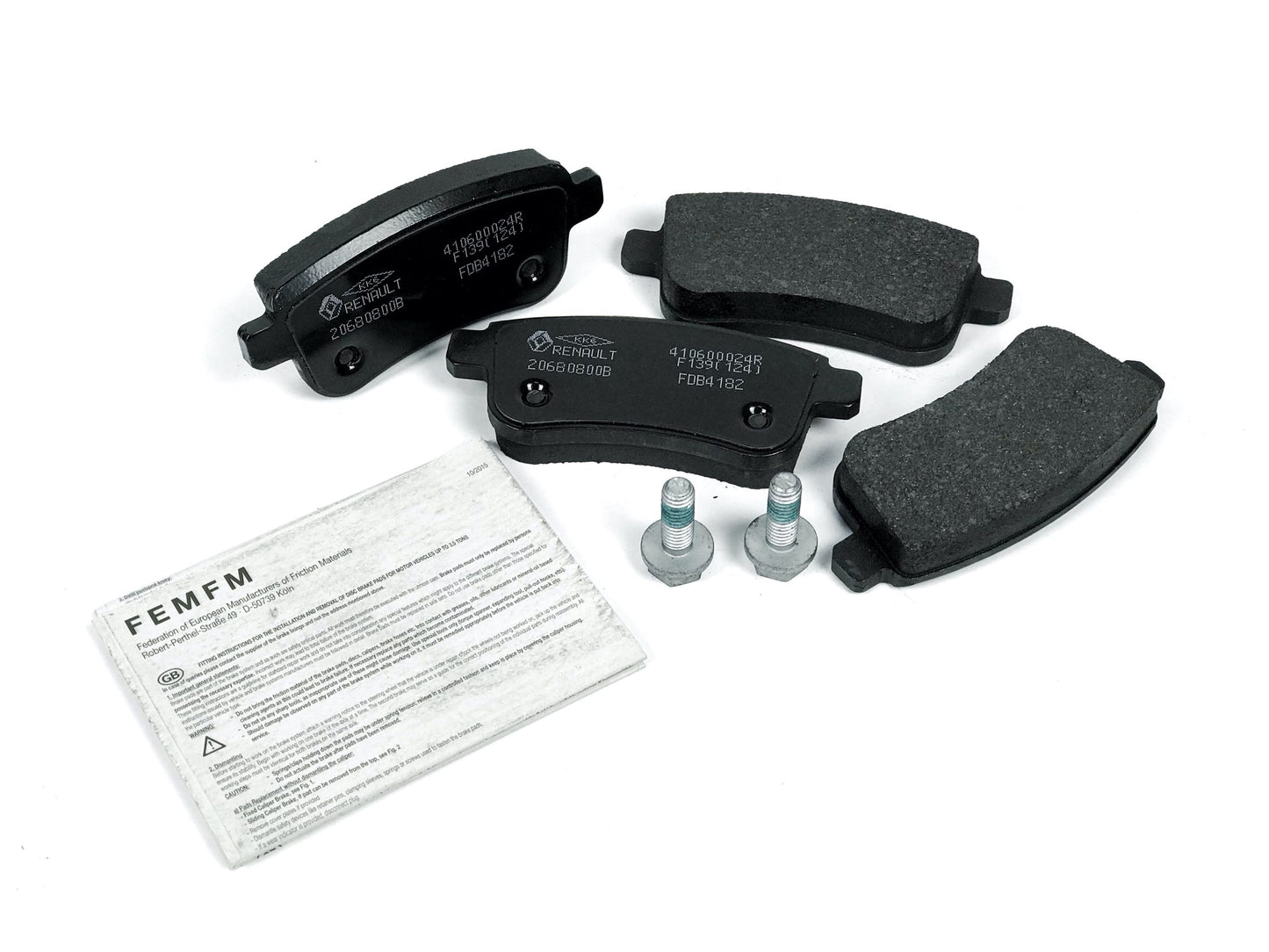Pièce d'origine Plaquettes de frein arrière pour Renault Scenic III 440604694R