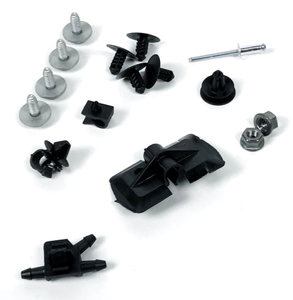 Pièce d'origine Kit de clips de fixation de capot pour Renault Clio II 651003312R