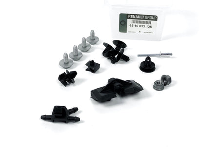 Pièce d'origine Kit de clips de fixation de capot pour Renault Clio II 651003312R