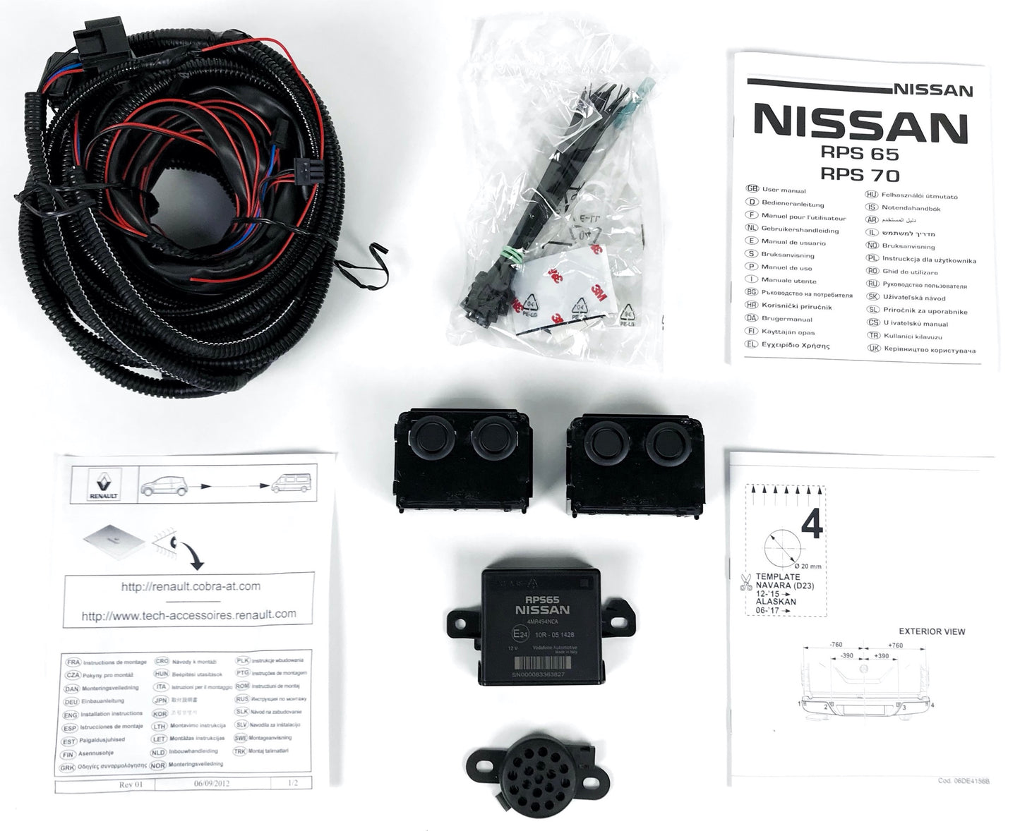 Capteuri sensory de stationnement Navara Alaskan OE d’origine