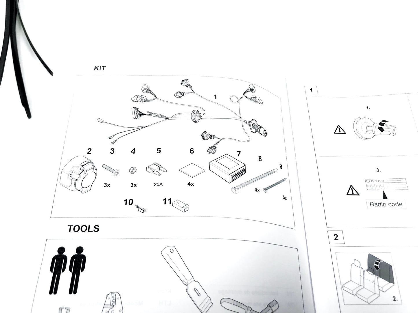 Pièce d'origine Faisceau d'attelage pour Dacia Duster II 8201700132.