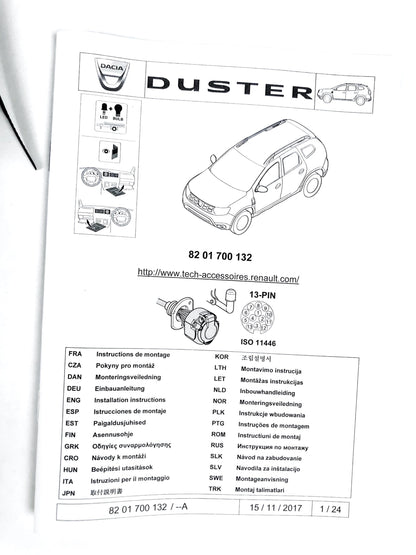 Pièce d'origine Faisceau d'attelage pour Dacia Duster II 8201700132.