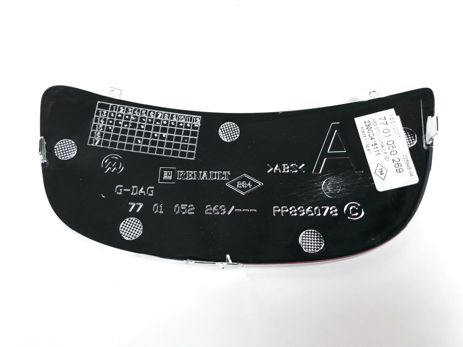 Pièce d'origine Verre inférieur de rétroviseur pour Renault Trafic Opel Vivaro 7701050269.