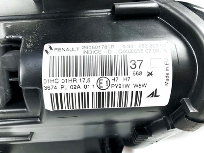 Pièce d'origine Phare blanc gauche pour Renault Megane III GT 260601781R.