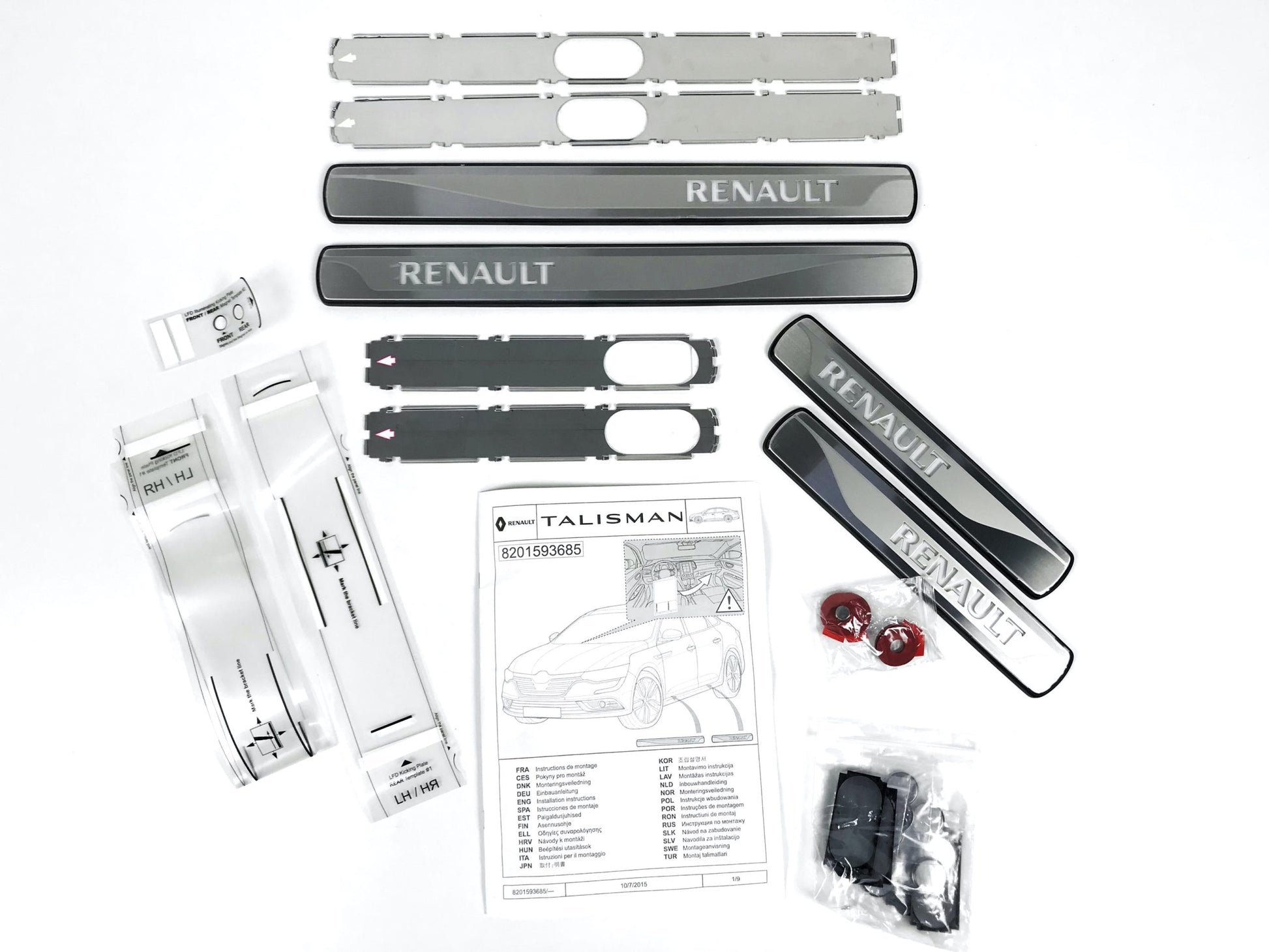 Pièce d'origine Seuils de porte éclairés LED pour Renault Talisman Sedan 8201593685.