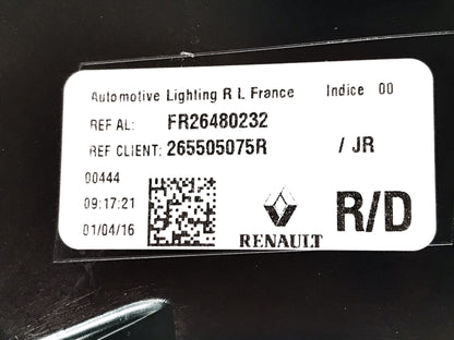 Pièce d'origine Feu arrière droit pour Renault Talisman Grandtour 265505075R.