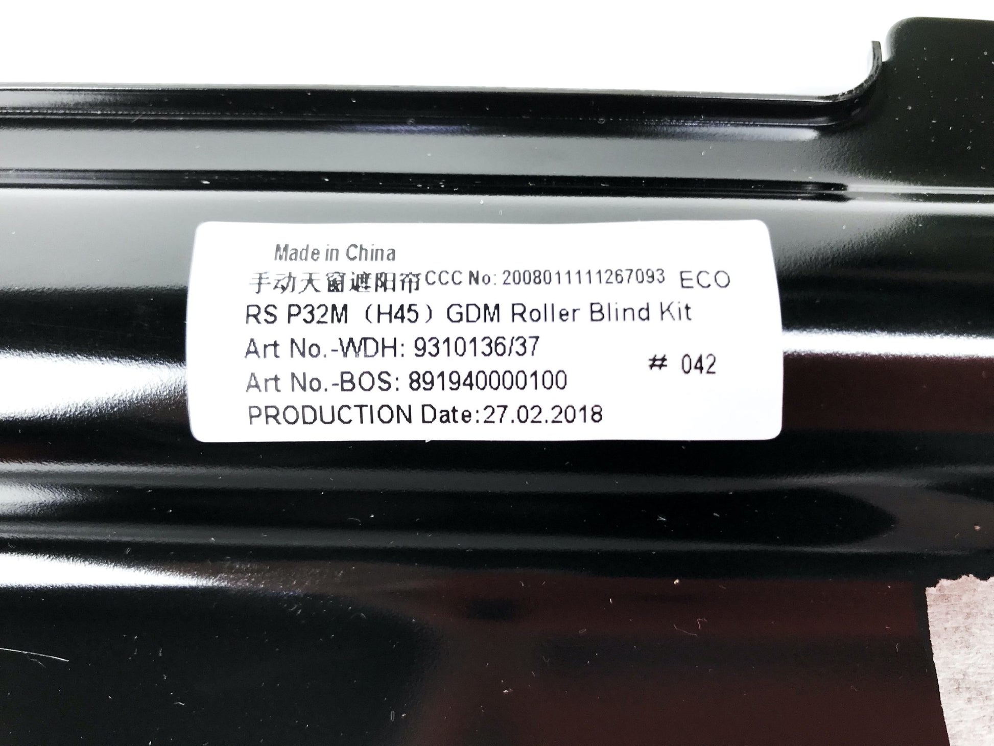 Pièce d'origine Store de toit panoramique pour Renault Koleos I 916843395R.