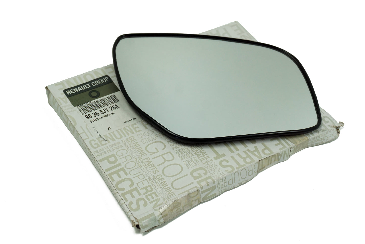 Pièce d'origine Verre de rétroviseur droit pour Renault Koleos I 96365JY26A.