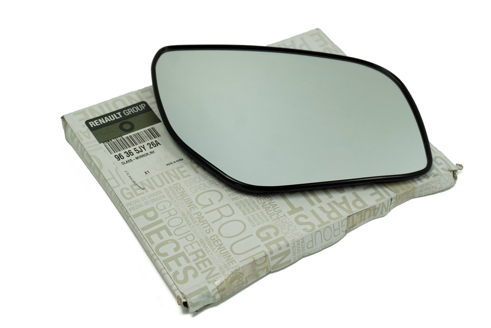 Pièce d'origine Verre de rétroviseur droit pour Renault Koleos I 96365JY26A.
