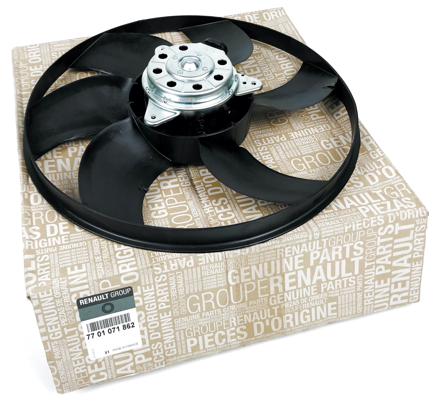 Pièce d'origine Ventilateur de radiateur électrique pour Renault Scenic II Kangoo II 7701071862.