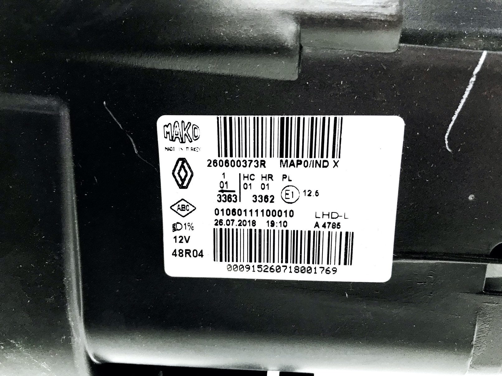 Pièce d'origine Phare gauche pour Renault Clio IV 260600373R.