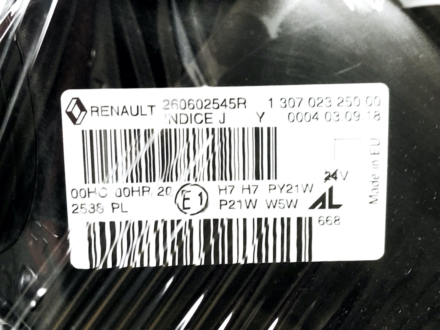 Pièce d'origine Phare gauche pour Renault Megane III 260602545R.