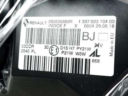 Pièce d'origine Phare xénon D1S pour Renault Megane III 260606389R.