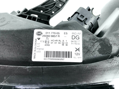 Pièce d'origine Phare avant gauche LED H7 pour Renault Kadjar 260609857R