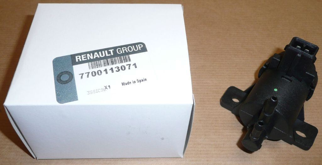 Électrovanne de turbo d’origine Renault — 1.9DCI — 7700113071 — photographie de la pièce