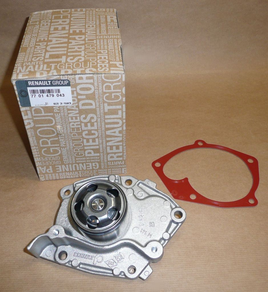 Pompe à eau d’origine Renault — 1.9DCI 54 mm 01-/08- 2.0 16V — 7701479043 — photographie de la pièce