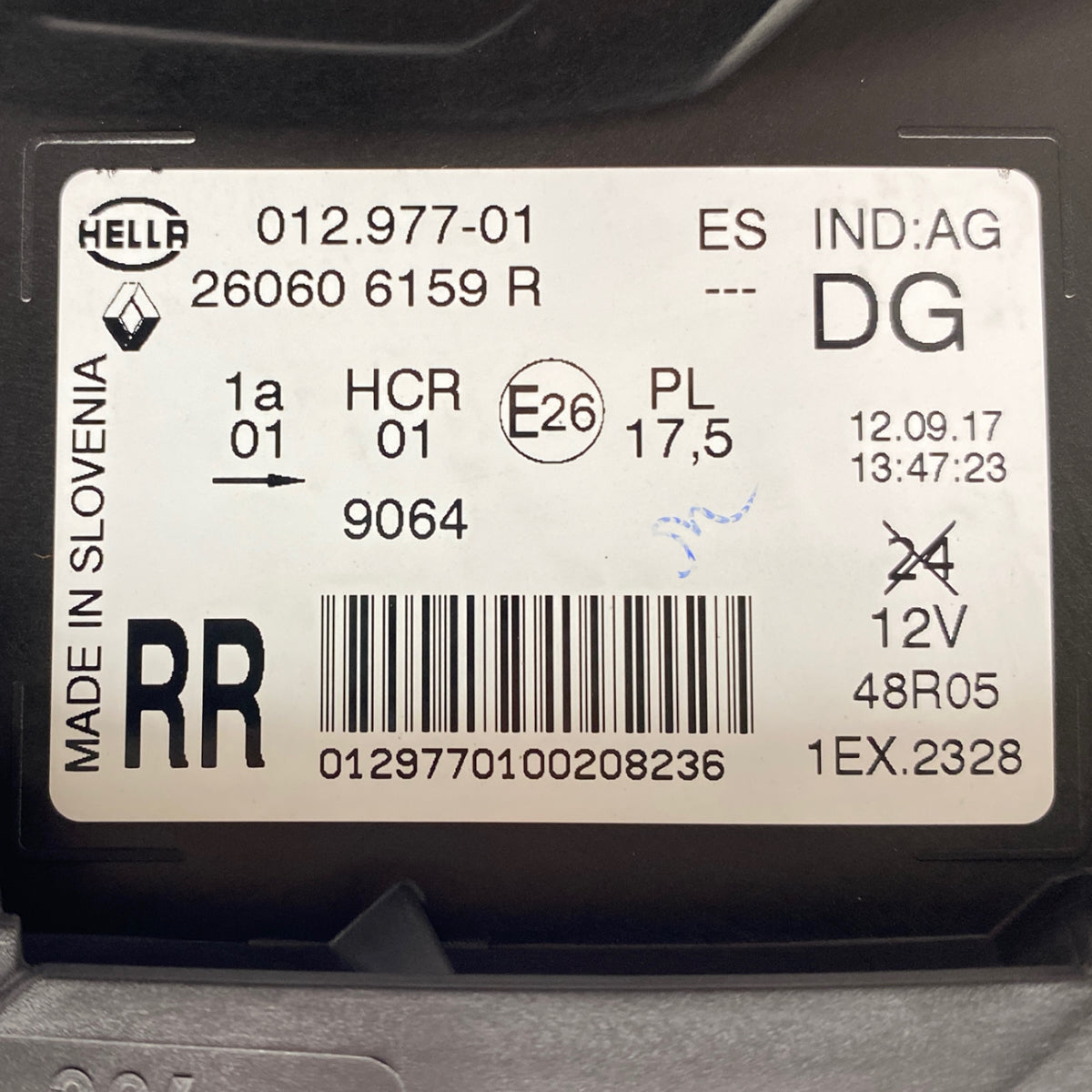 Pièce d'origine Phare avant gauche pour Renault Captur I phase 2 260606159R