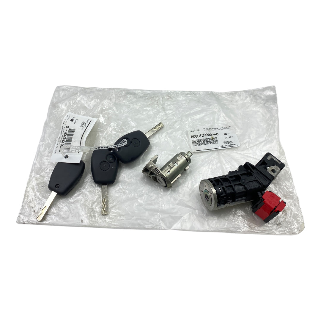 Pièce d'origine Neiman avec trois clés et barillet pour Renault Trafic III Master III Kangoo II Clio III 806012320R