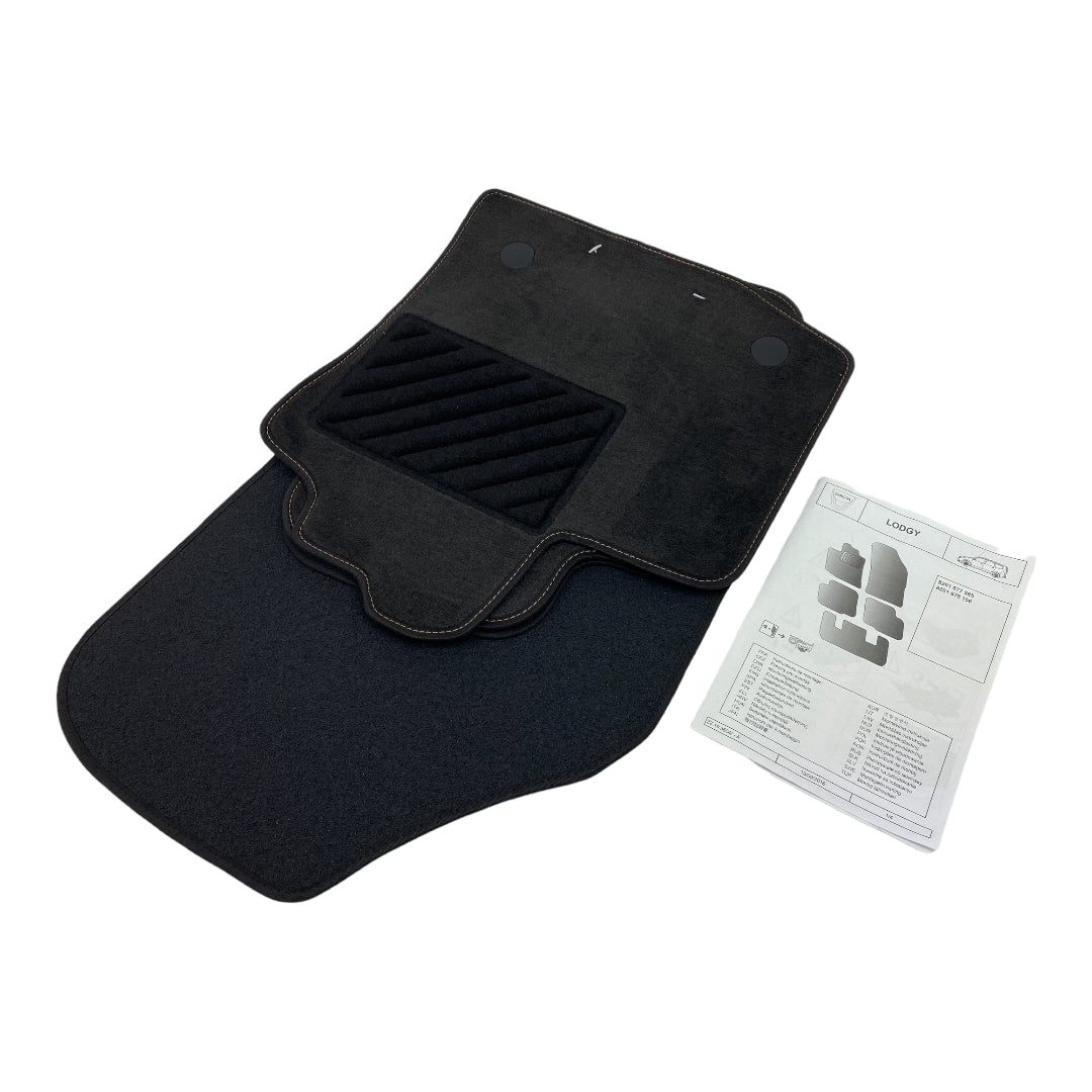 Pièce d'origine Tapis de sol en velours pour Dacia Lodgy 8201677585