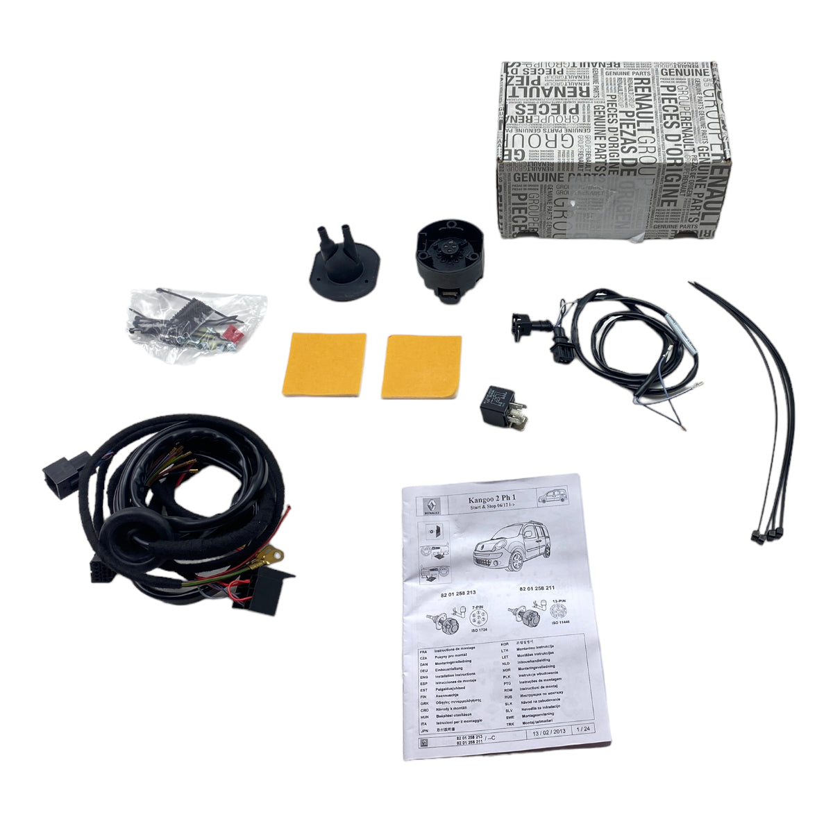 Pièce d'origine Faisceau d'attelage 13 broches pour Renault Kangoo 8201258211