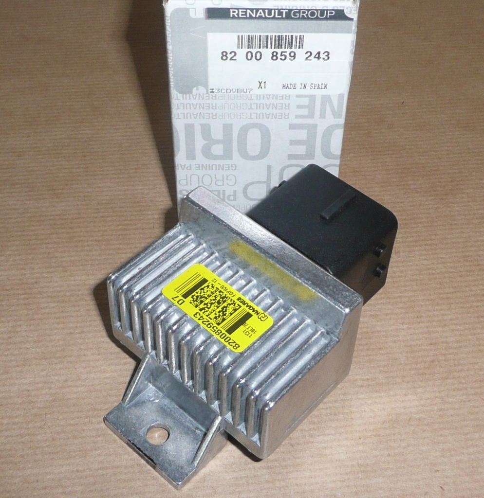 Relais de préchauffage d’origine Renault — 1.5/2.0/2.3DCI 12V — 8200859243 — photographie de la pièce