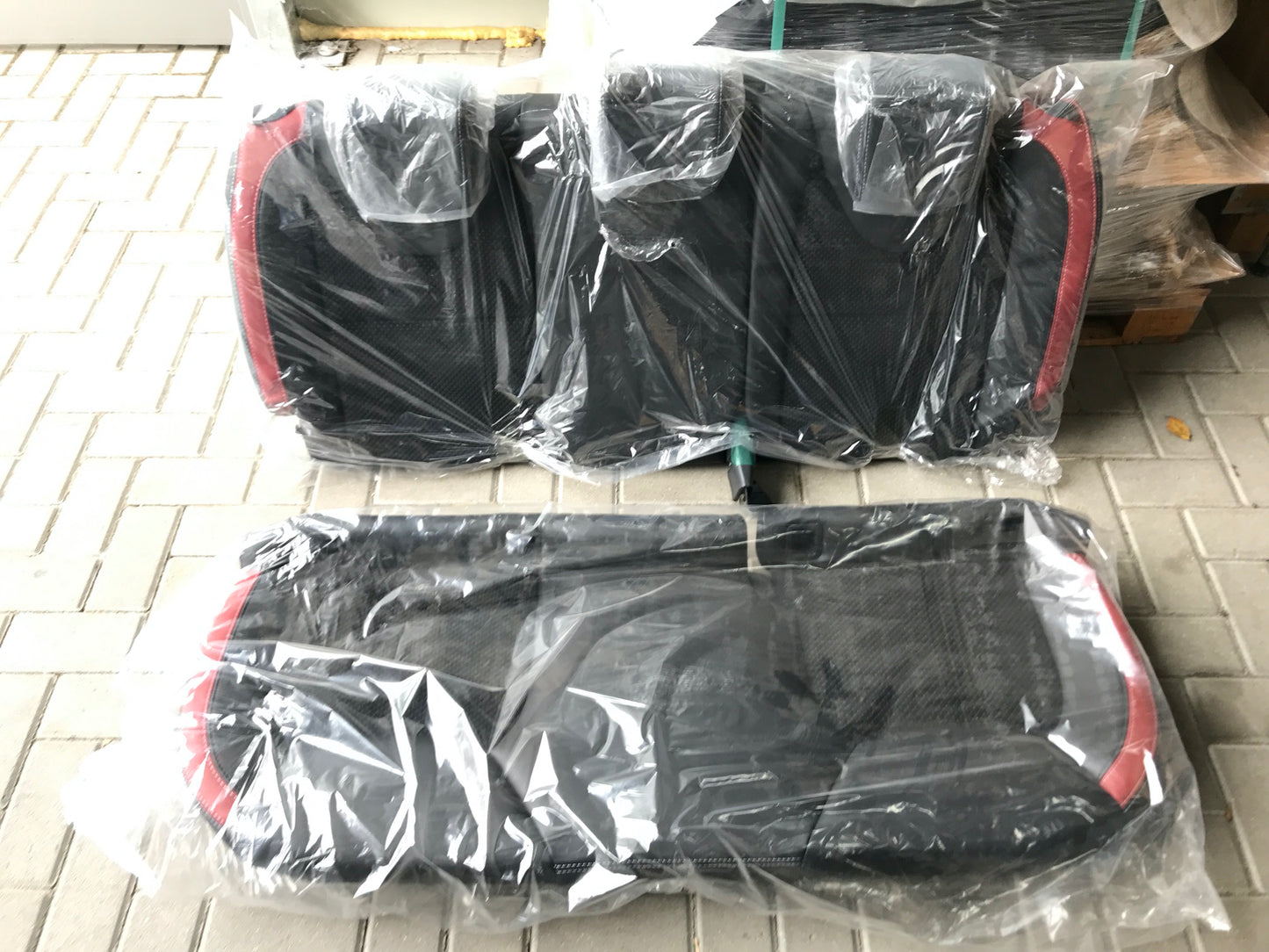 Pièce d'origine Banquette arrière cuir rouge pour Renault Clio IV Societe KanapaClio