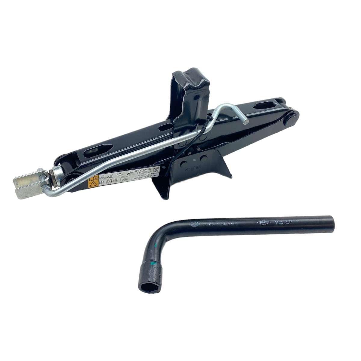 Pièce d'origine Cric avec clé de roue pour Dacia Duster I II 995504958R