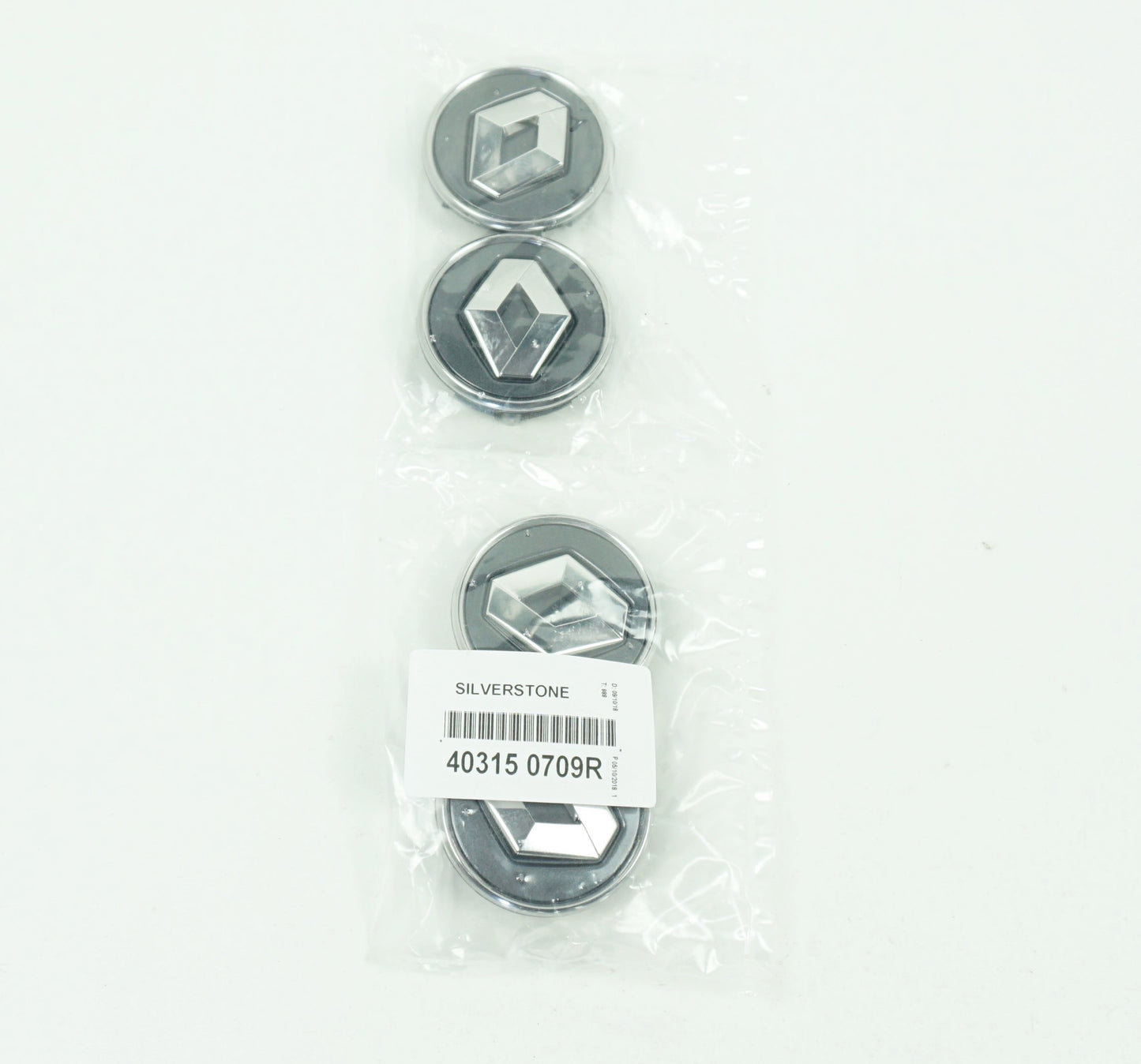 Pièce d'origine Cache-moyeux de jante alliage lot de 4 pour Renault Clio Megane Scenic 403150709R