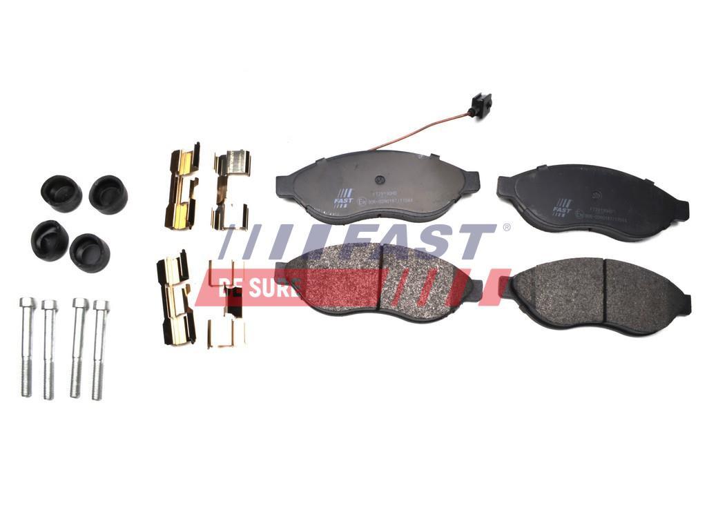 PLAQUETTES DE FREIN FIAT DUCATO 06> AVANT CAPTEUR 12/15/17Q LIGHT.