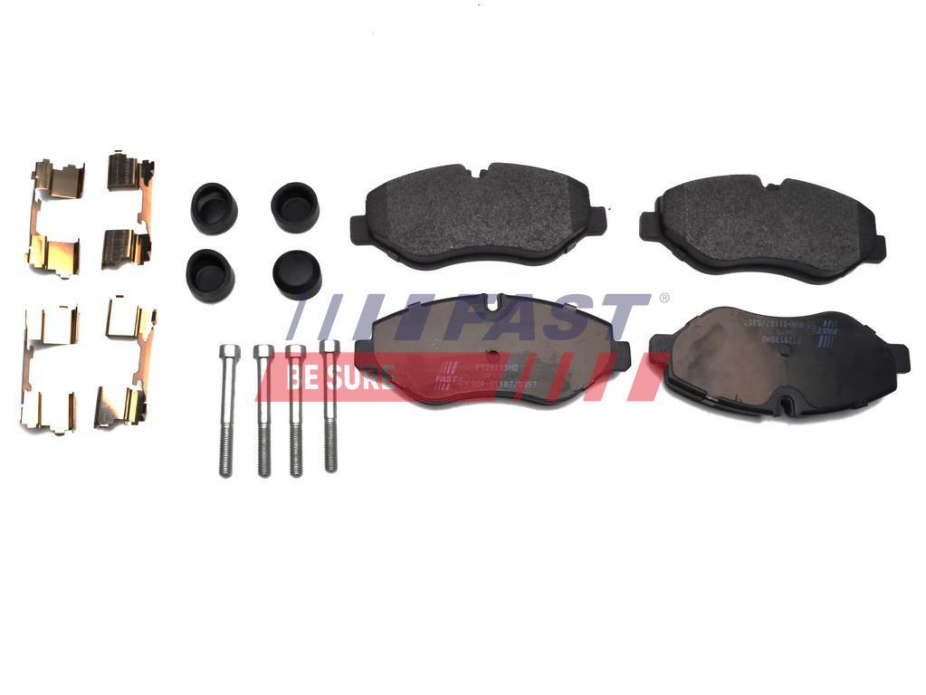 PLAQUETTES DE FREIN IVECO DAILY 06> AVANT SANS CAPTEUR 35C14/C16/C18.