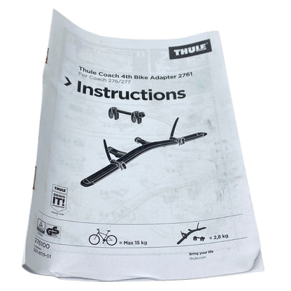 Pièce d'origine Adaptateur Thule Coach 2761 pour quatrième vélo pour Renault 7711780886