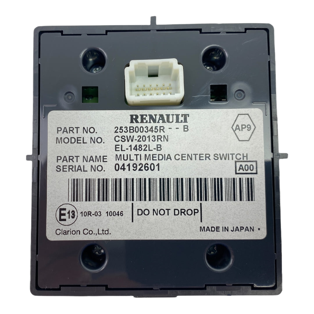 Pièce d'origine Panneau de commande multimédia pour Renault Megane III 253B00345R