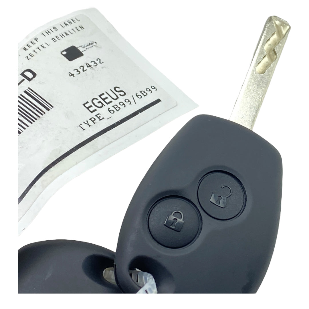 Pièce d'origine Neiman avec trois clés et barillet pour Renault Trafic III Master III Kangoo II Clio III 806012320R