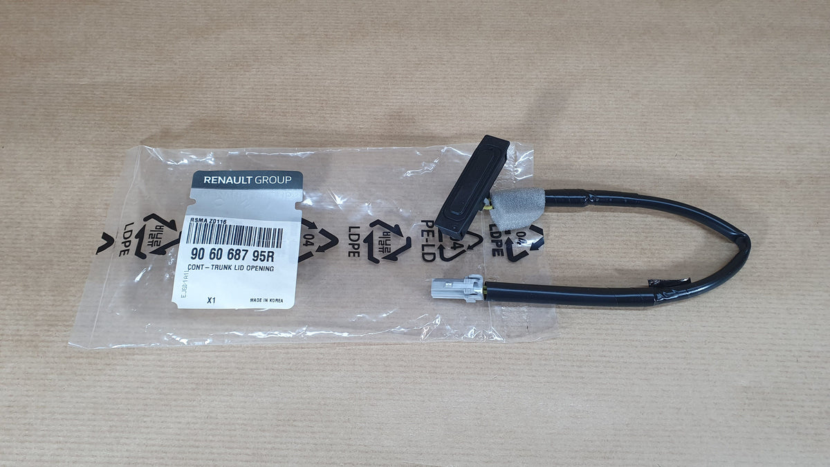 Bouton d’ouverture de coffre pour Renault Koleos — 906068795R — vue 1