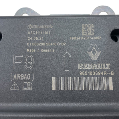 Pièce d'origine calculateur airbag pour Renault Trafic III Phase 4 2021- 985100394R.