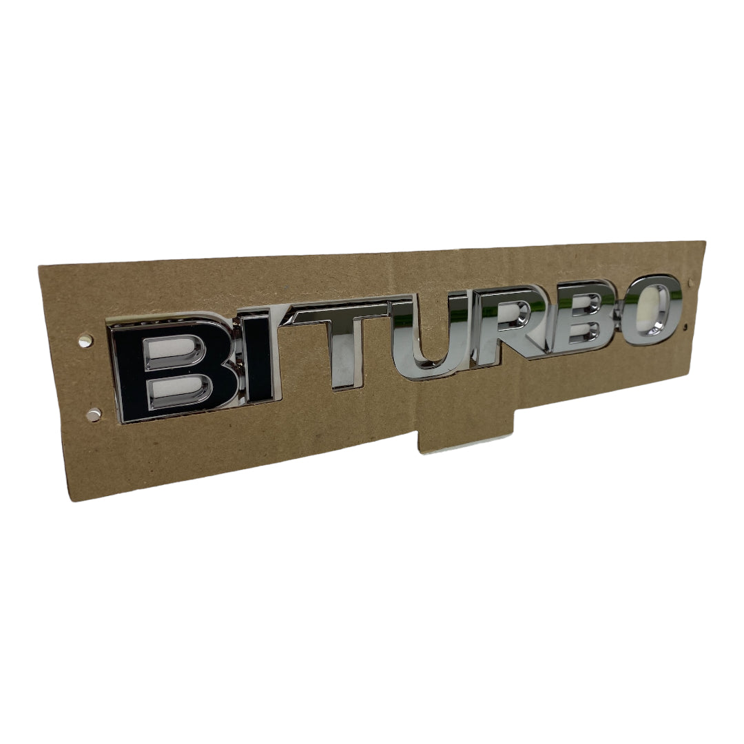 Pièce d'origine Emblème Logo Biturbo noir pour Opel Vivaro B S122012