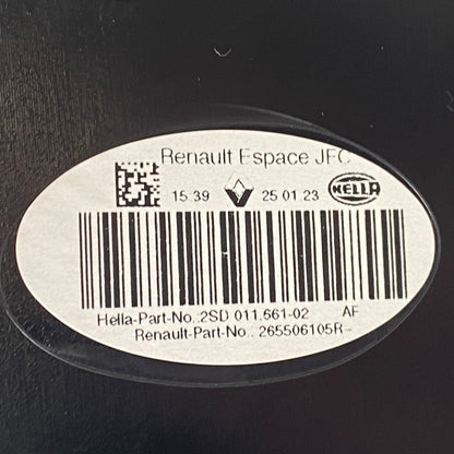 Pièce d'origine Feu arrière droit pour Renault Espace V 265506105R