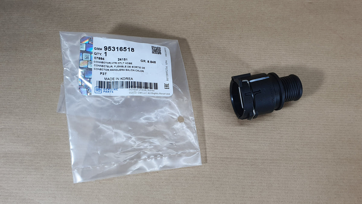 Raccord de radiateur de chauffage pour Opel Mokka/Mokka X — 95316518 — vue 1