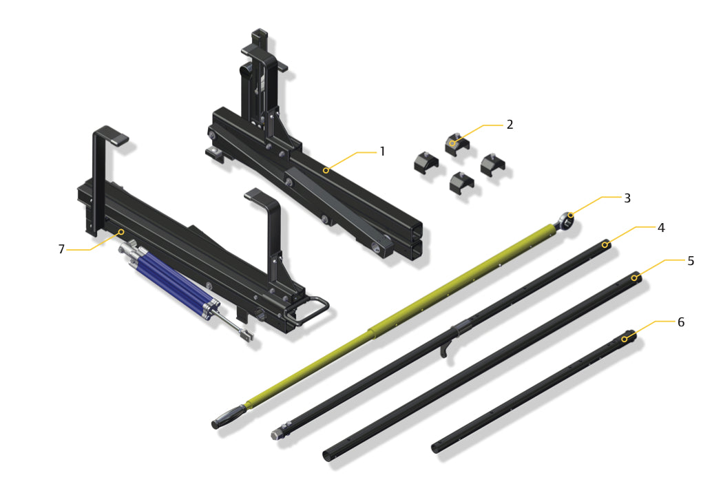 Pièce d'origine Porte-échelle pivotant sur galerie de toit pour Renault Master III 7711785885