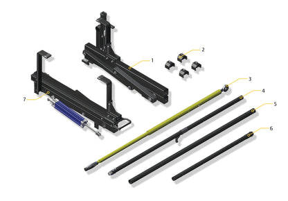 Pièce d'origine Porte-échelle pivotant sur galerie de toit pour Renault Master III 7711785885