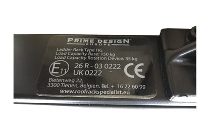 Pièce d'origine Porte-échelle pivotant sur galerie de toit pour Renault Master III 7711785885