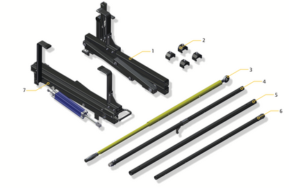 Pièce d'origine Porte-échelle pivotant sur galerie de toit pour Renault Master III 7711785884