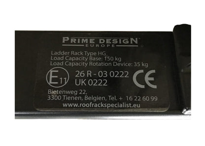 Pièce d'origine Porte-échelle pivotant sur galerie de toit pour Renault Master III 7711785884