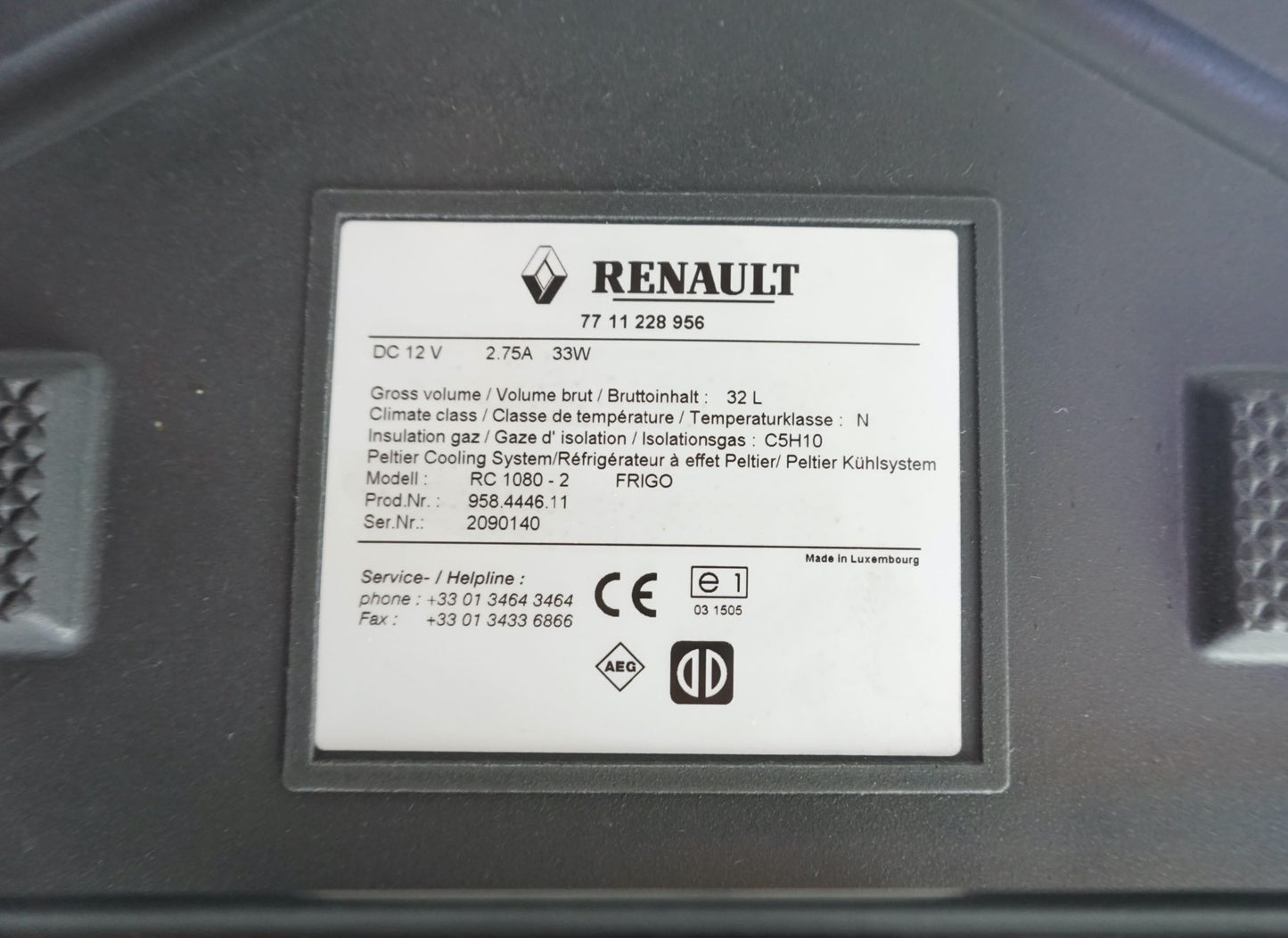Pièce d'origine Réfrigérateur de voiture pour Renault Espace IV 7711228956