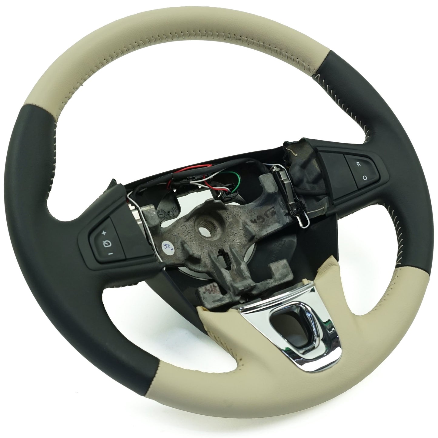 Pièce d'origine Volant cuir chrome pour Renault Megane III 484008897R