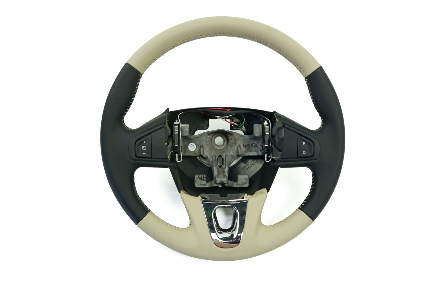 Pièce d'origine Volant cuir chrome pour Renault Megane III 484008897R